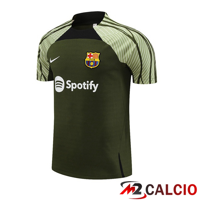 T Shirt Allenamento FC Barcellona Verde 2023/2024