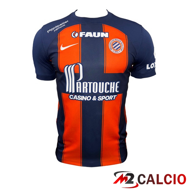 Maglie Calcio Montpellier HSC Prima Blu Arancia 2023/2024