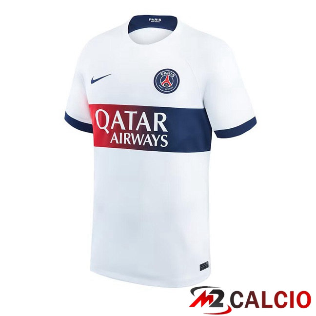 Maglie Calcio Paris PSG Seconda Bianco 2023/2024