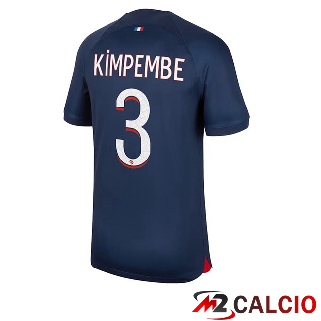 Maglie Calcio Paris PSG (Kimpembe 3) Prima Blu Reale 2023/2024