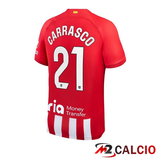 Maglie Calcio Atletico Madrid (Carrasco 21) Prima Rosso 2023/2024