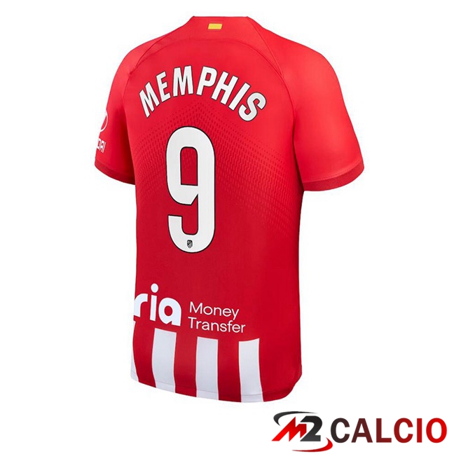 Maglie Calcio Atletico Madrid (Memphis 9) Prima Rosso 2023/2024