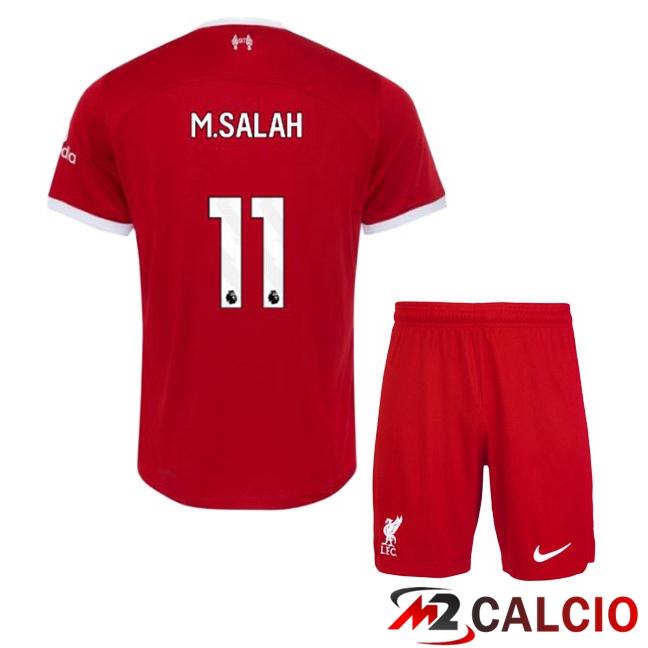 Maglie Calcio FC Liverpool (M.SALAH 11) Bambino Prima Rosso 2023/2024