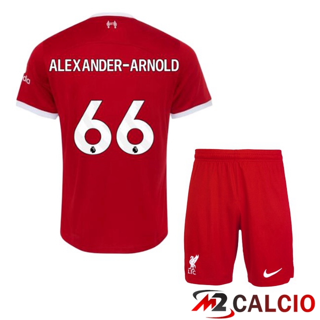 Maglie Calcio FC Liverpool (ALEXANDER-ARNOLD 66) Bambino Prima Rosso 2023/2024