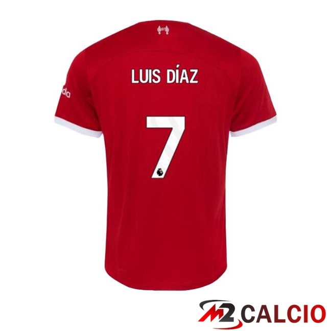Maglie Calcio FC Liverpool (LUIS DÍAZ 7) Prima Rosso 2023/2024