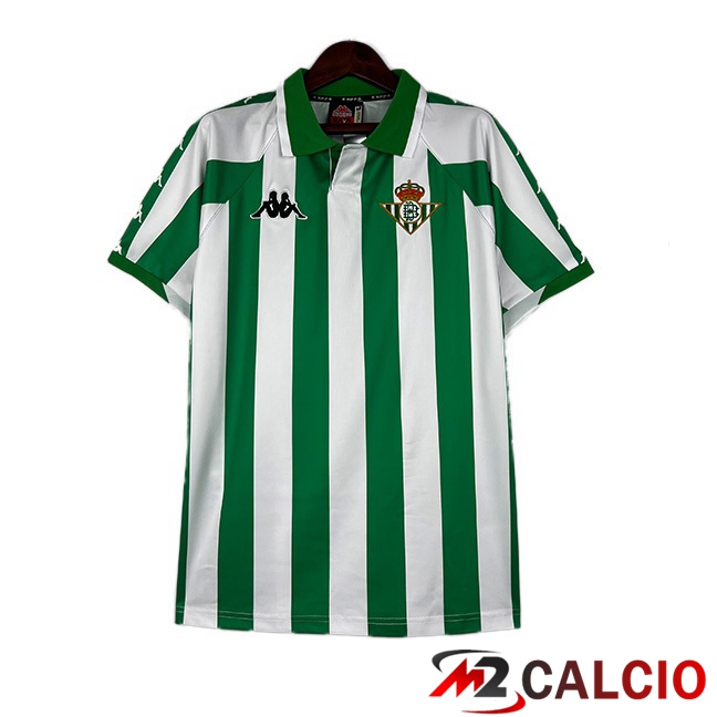 Maglie Calcio Real Betis Retro Prima Bianco Verde 2000-2001