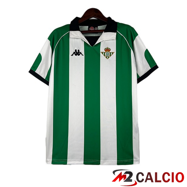 Maglie Calcio Real Betis Retro Prima Bianco Verde 1998-1999
