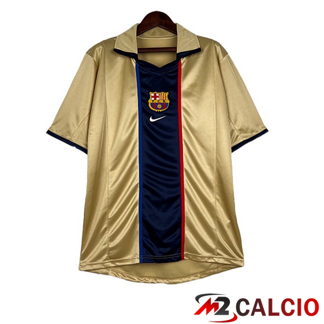 Maglie Calcio FC Barcellona Retro Seconda Giallo 2002-2003