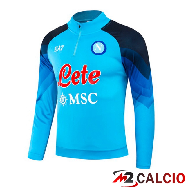Felpa Allenamento SSC Napoli Blu 2023/2024