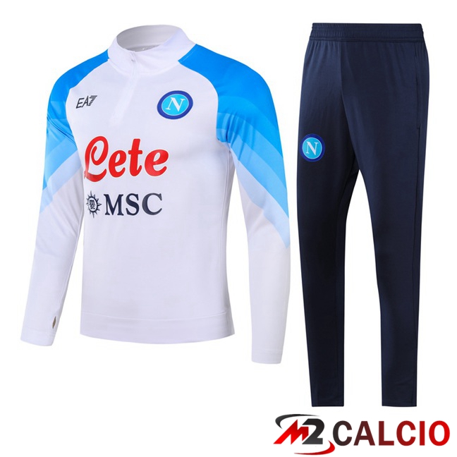 Insieme Tuta Calcio SSC Napoli Bianco 2023/2024
