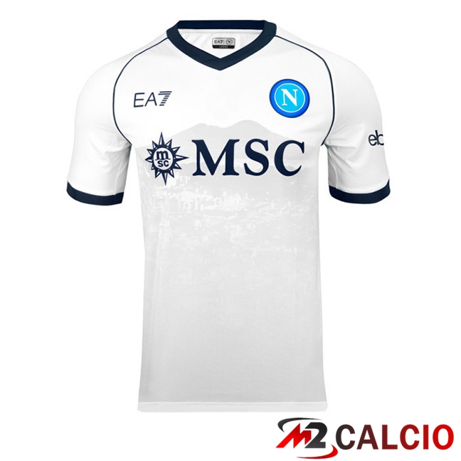Maglie Calcio SSC Napoli Seconda Bianco 2023/2024