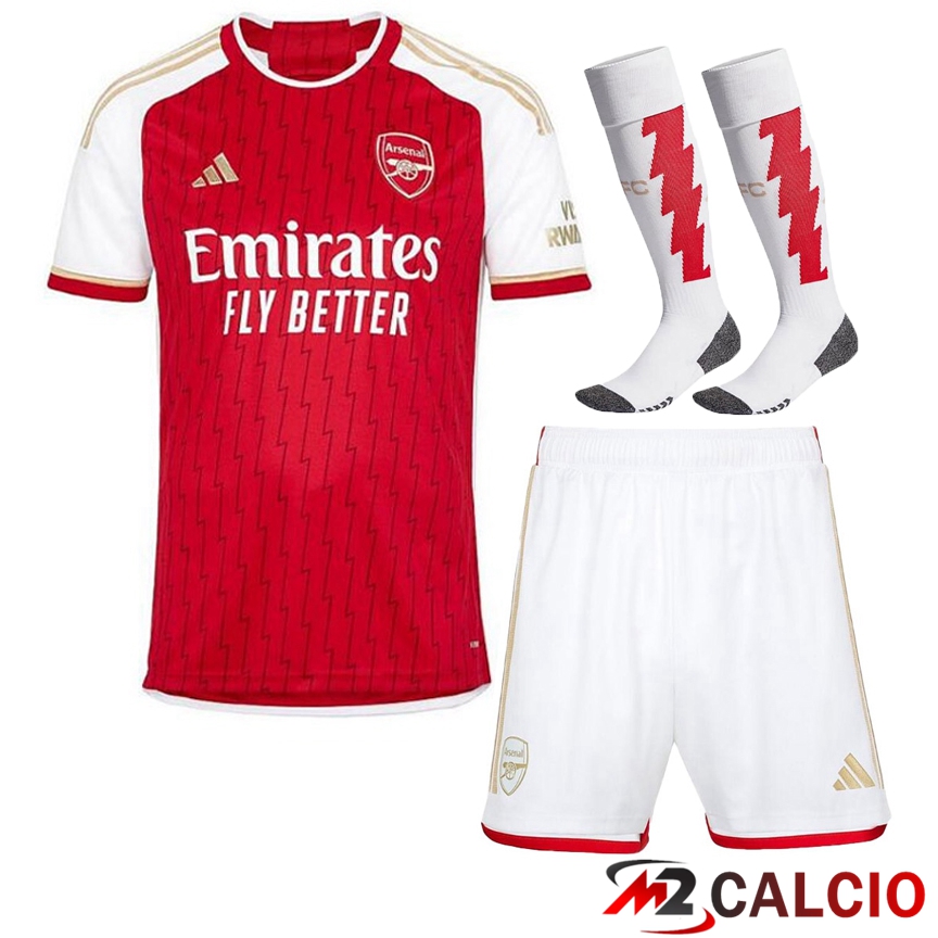 Insieme Maglie Calcio FC Arsenal Prima (Pantaloncini + Calzini) 2023/2024