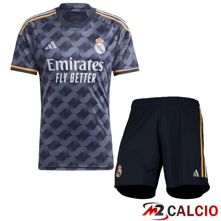 Insieme Maglie Calcio Real Madrid Seconda + Pantaloncini 2023/2024