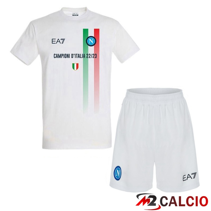 Insieme Maglie Calcio SSC Napoli Seconda + Pantaloncini 2023/2024