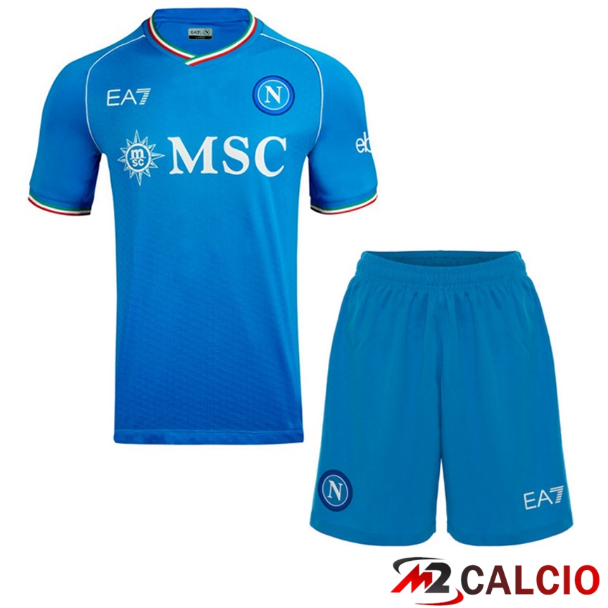 Insieme Maglie Calcio SSC Napoli Prima + Pantaloncini 2023/2024