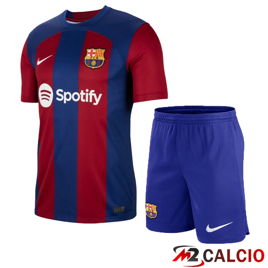 Insieme Maglie Calcio FC Barcellona Prima + Pantaloncini 2023/2024
