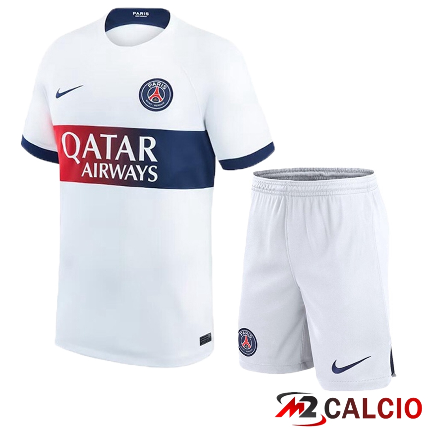 Insieme Maglie Calcio Paris PSG Seconda + Pantaloncini 2023/2024
