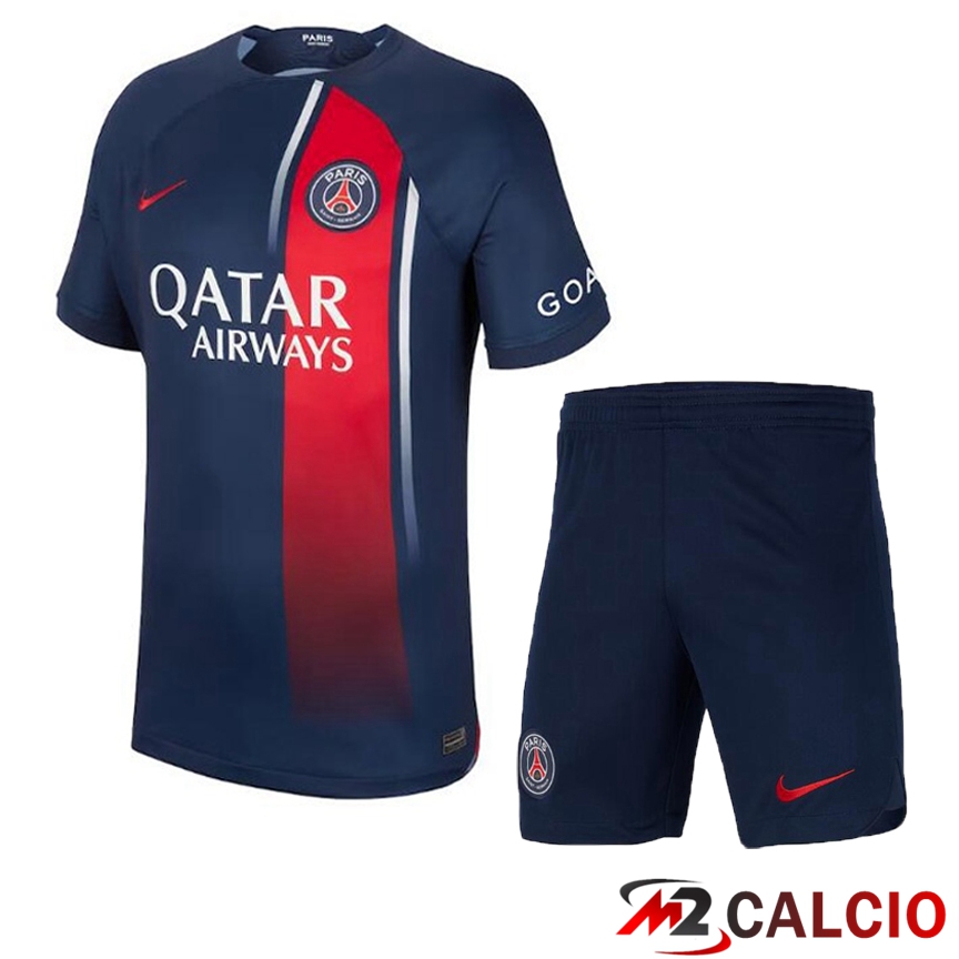Insieme Maglie Calcio Paris PSG Prima + Pantaloncini 2023/2024