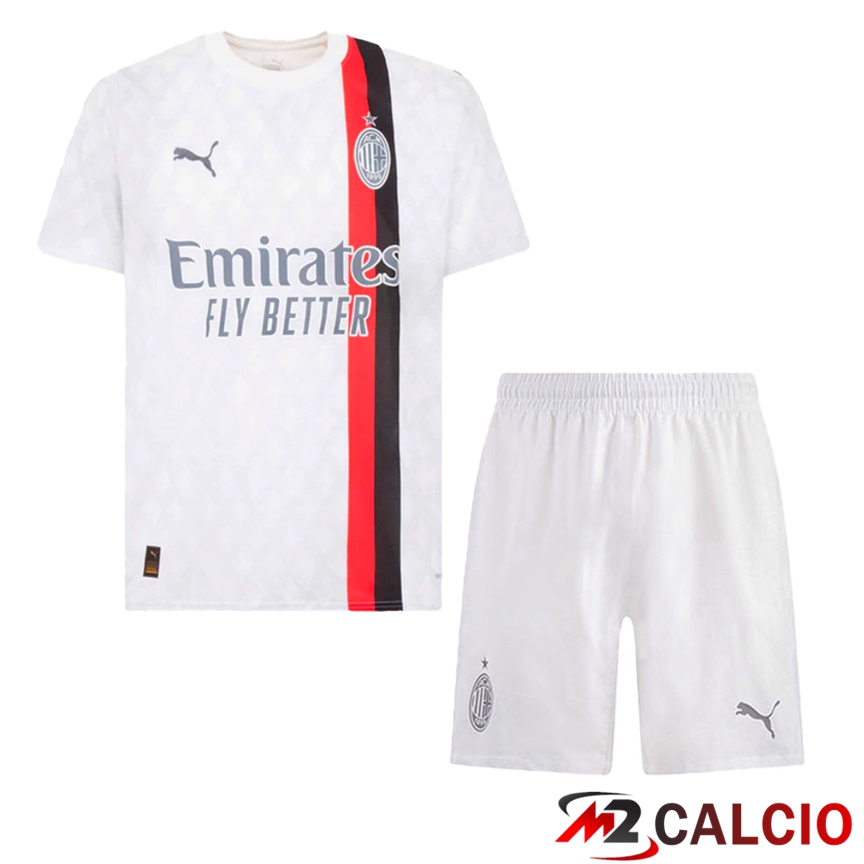 Insieme Maglie Calcio AC Milan Seconda + Pantaloncini 2023/2024