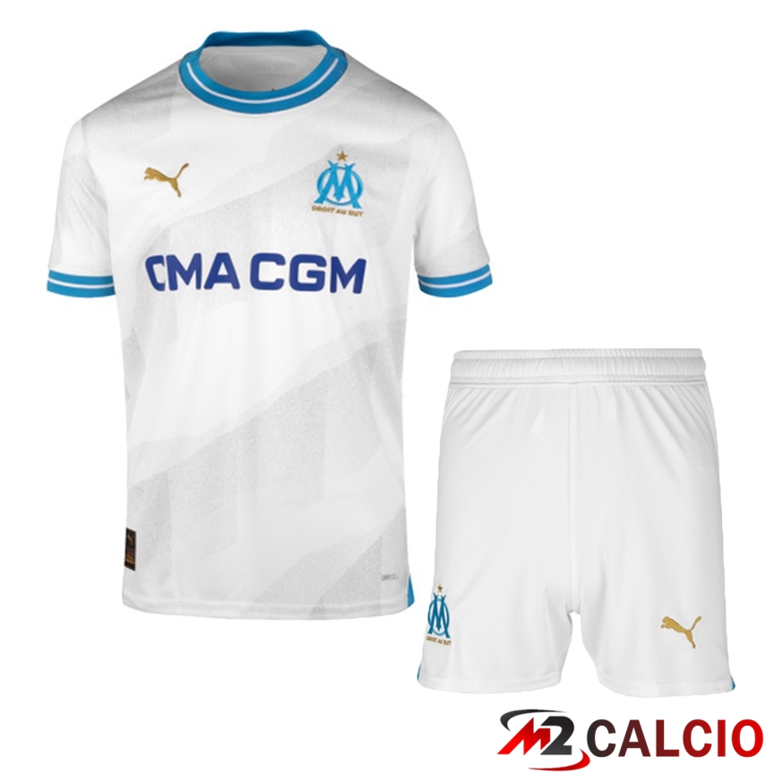 Insieme Maglie Calcio Marsiglia OM Prima + Pantaloncini 2023/2024