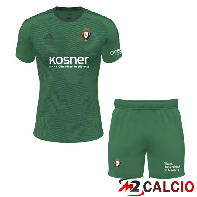 Maglie Calcio CA Osasuna Bambino Terza Verde 2023/2024