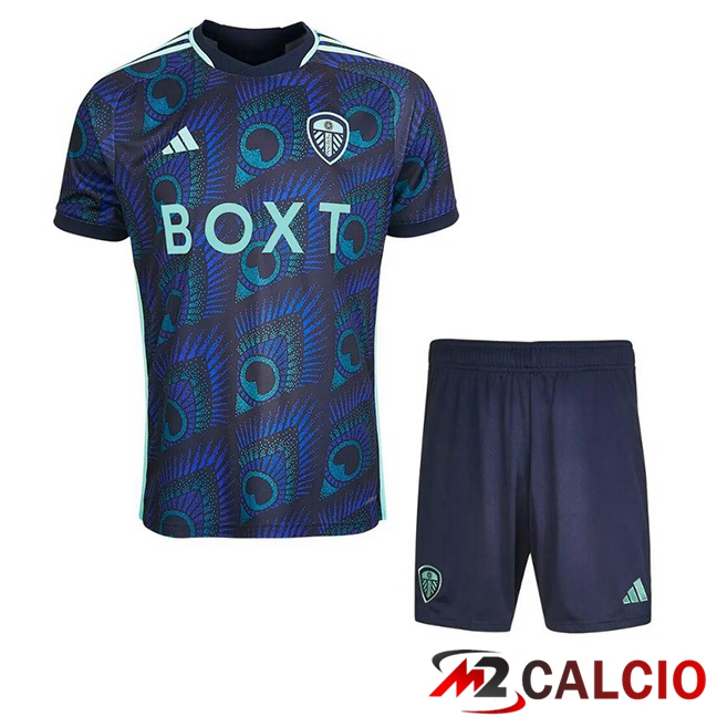Maglie Calcio Leeds United Bambino Seconda Blu 2023/2024