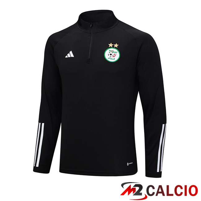 Felpa Allenamento Algeria Nero 2023/2024