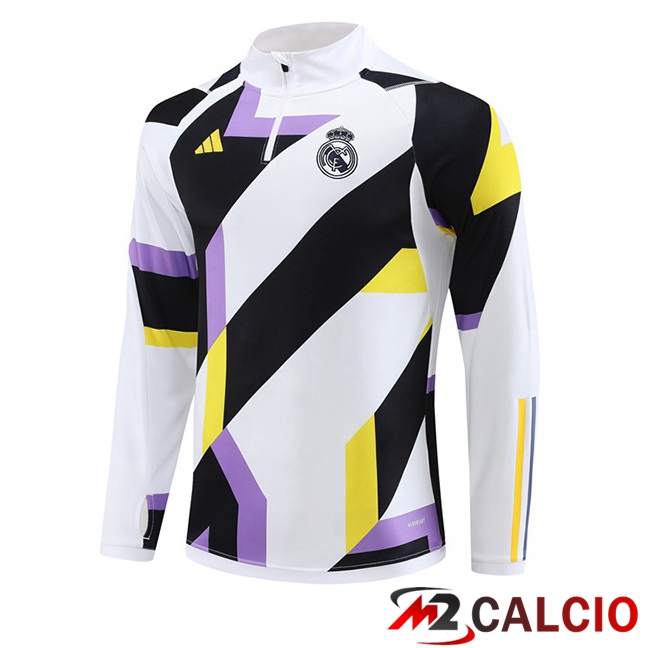 Felpa Allenamento Real Madrid Bianco 2023/2024