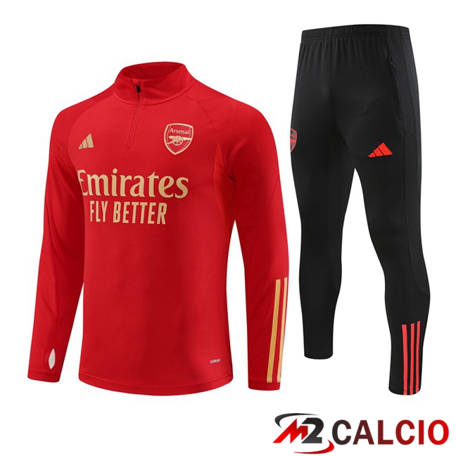Insieme Tuta Calcio Arsenal Rosso 2023/2024