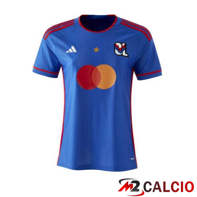 Maglie Calcio Lyon OL Donna Seconda Blu 2023/2024
