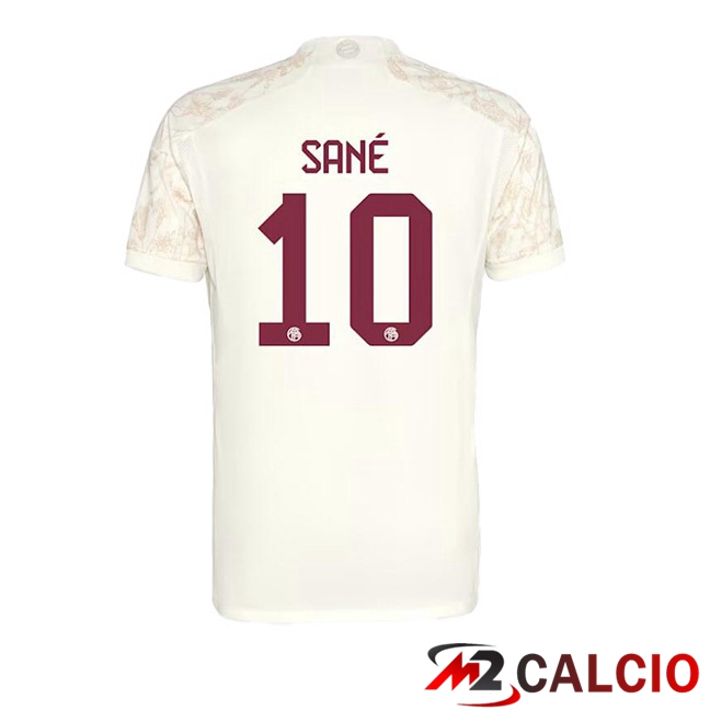 Maglie Calcio Bayern Monaco (Sané 10) Terza Giallo 2023/2024