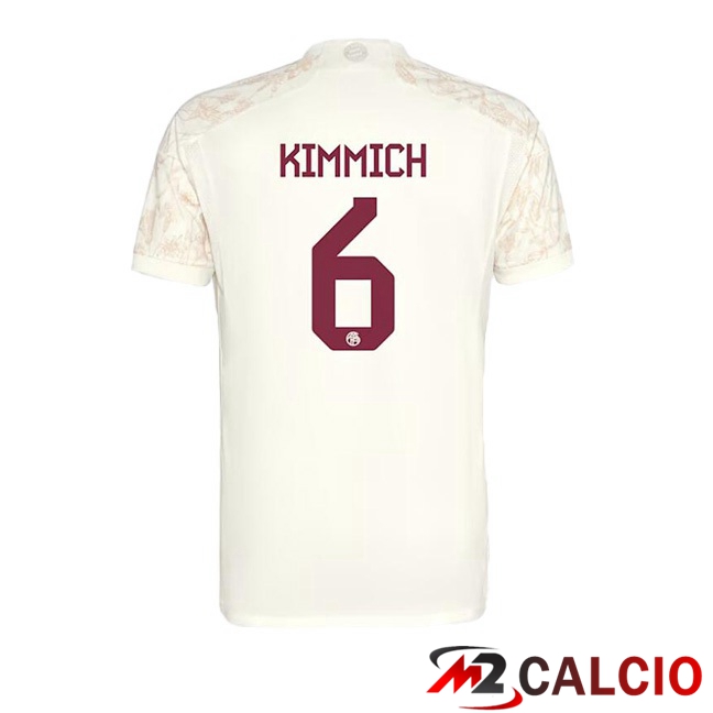 Maglie Calcio Bayern Monaco (Kimmich 6) Terza Giallo 2023/2024