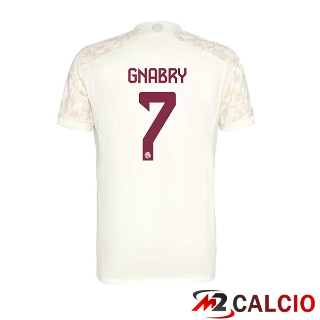 Maglie Calcio Bayern Monaco (Gnabry 7) Terza Giallo 2023/2024
