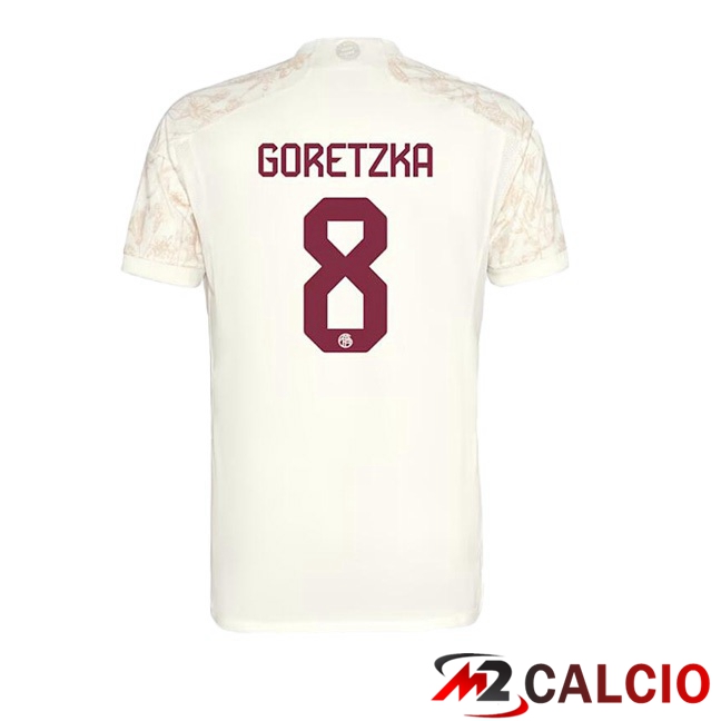 Maglie Calcio Bayern Monaco (Goretzka 8) Terza Giallo 2023/2024