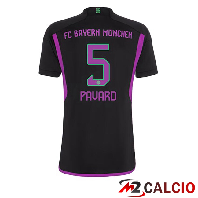 Maglie Calcio Bayern Monaco (Pavard 5) Seconda Nero 2023/2024