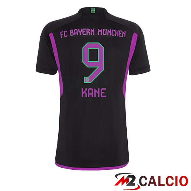 Maglie Calcio Bayern Monaco (Kane 9) Seconda Nero 2023/2024