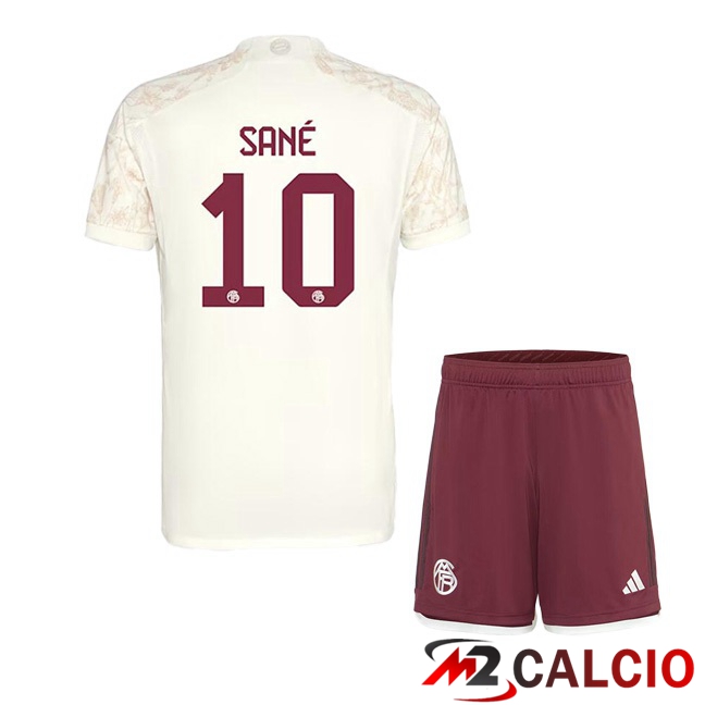 Maglie Calcio Bayern Monaco (Sané 10) Bambino Terza Giallo 2023/2024