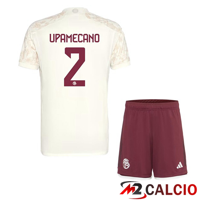 Maglie Calcio Bayern Monaco (Upamecano 2) Bambino Terza Giallo 2023/2024
