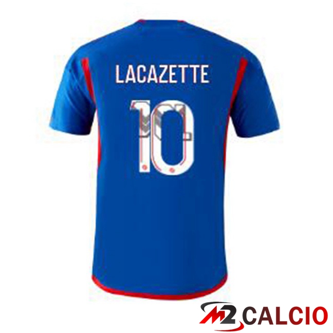 Maglie Calcio Lyon OL (LACAZETTE 10) Seconda Blu 2023/2024