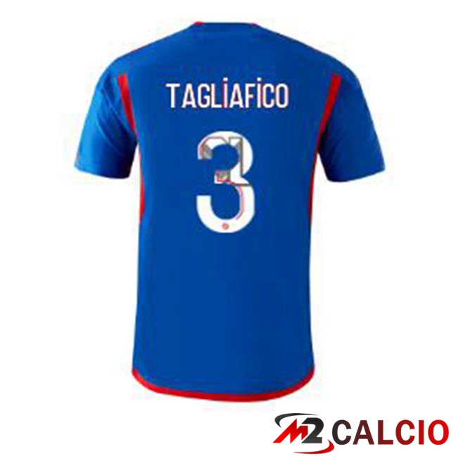 Maglie Calcio Lyon OL (TAGLIAFICO 3) Seconda Blu 2023/2024
