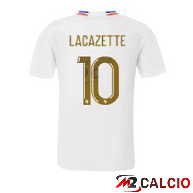 Maglie Calcio Lyon OL (LACAZETTE 10) Prima Bianco 2023/2024