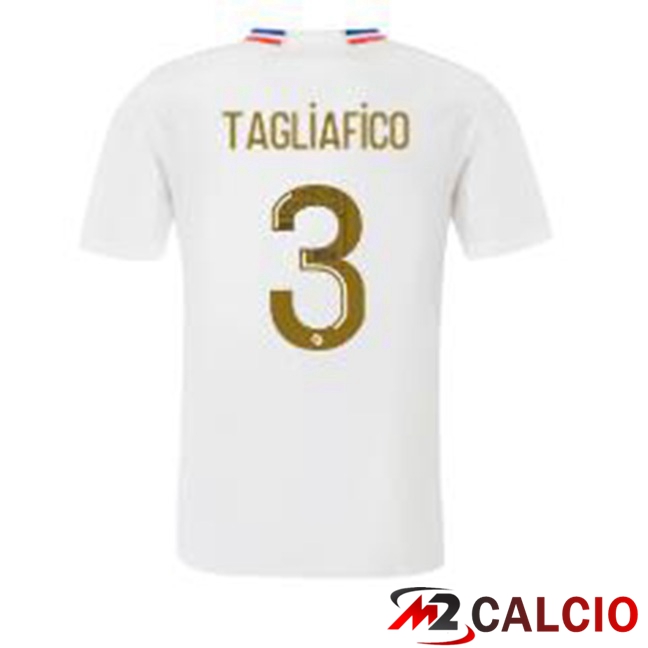 Maglie Calcio Lyon OL (TAGLIAFICO 3) Prima Bianco 2023/2024