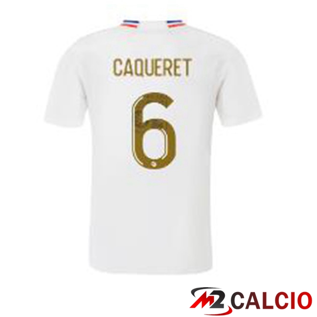 Maglie Calcio Lyon OL (CAQUERET 6) Prima Bianco 2023/2024