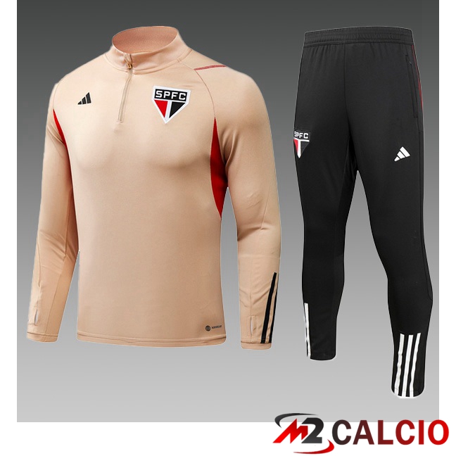 Insieme Tuta Calcio Sao Paulo FC Bambino Giallo 2023/2024