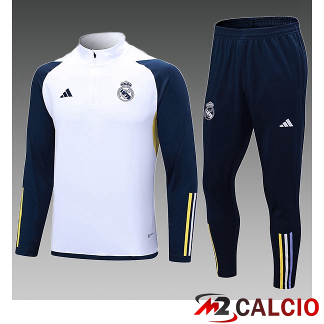 Insieme Tuta Calcio Real Madrid Bambino Bianco 2023/2024