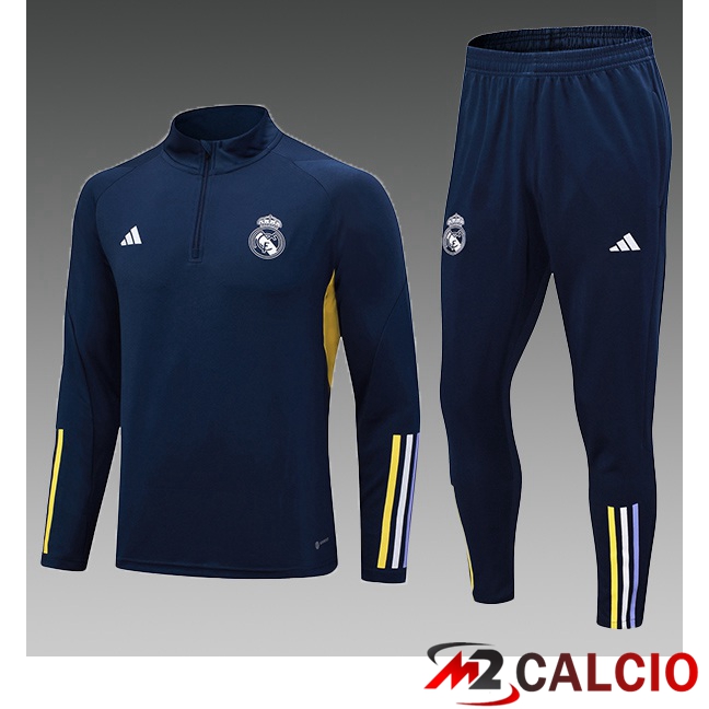 Insieme Tuta Calcio Real Madrid Bambino Blu Reale 2023/2024