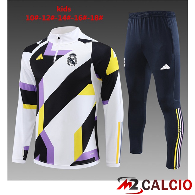 Insieme Tuta Calcio Real Madrid Bambino Bianco 2023/2024