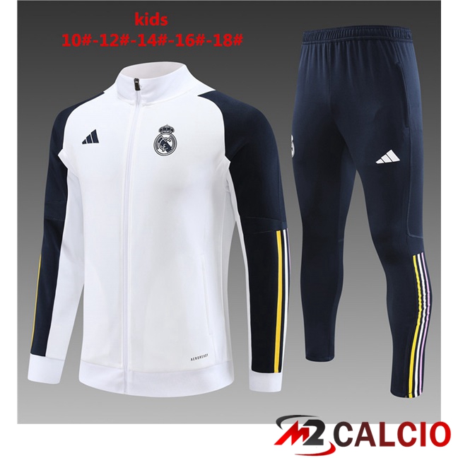 Insieme Tuta Calcio - Giacca Real Madrid Bambino Bianco 2023/2024