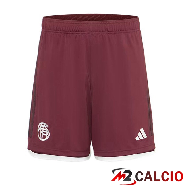 Pantaloncini Calcio Bayern Monaco Terza Rosso 2023/2024