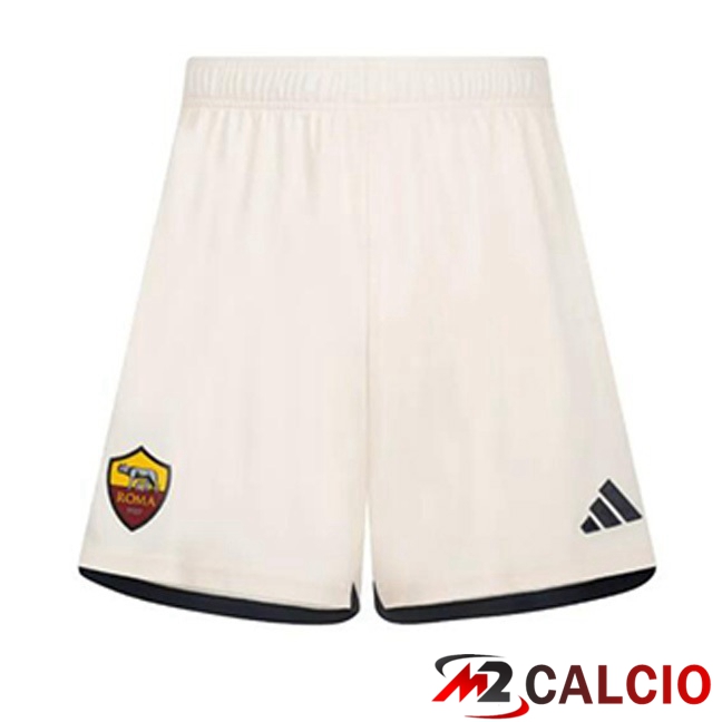 Pantaloncini Calcio AS Roma Seconda Giallo 2023/2024